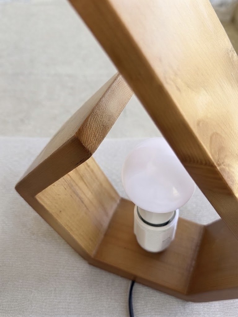 Modern Geometric Wood Lamp