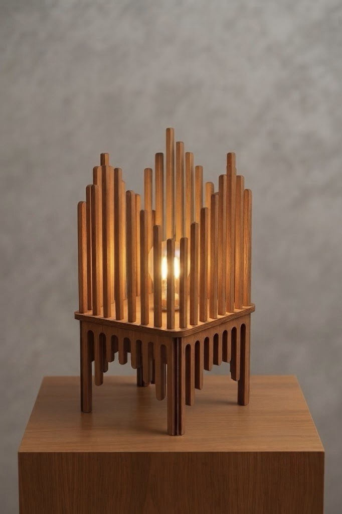 Parametric Hexagon Shoji Table Lamp